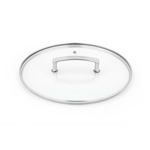 Couvercle 28cm En Verre Et En Aluminium Signature