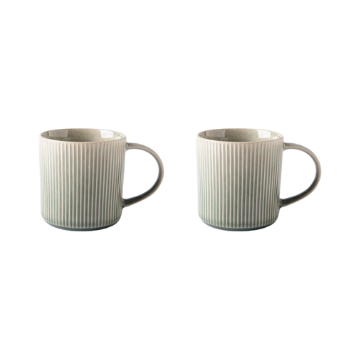 Lot De 2 Mugs Vert - "jade"