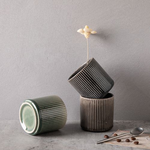 Lot De 4 Tasses Vert - "jade"