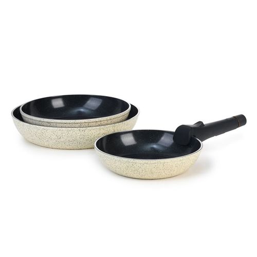 Set 3 Poêles 20/24/28cm Jade  'réactif' Laguiole  La-9120335