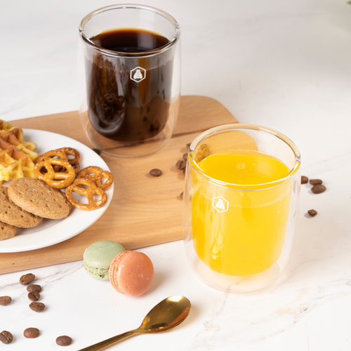 2 Tasses à Cappuccino Double Paroi - 250ml