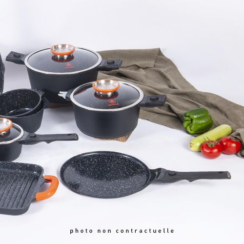 Crêpière Noir Amovible 28cm - "alizée"