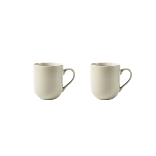 Lot De 2 Mugs Vert - "iris"