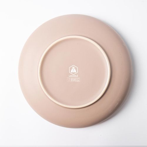 Lot De 6 Assiettes Creuses Taupe - "iris"