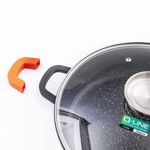 Faitout Noir 40cm Revêtement Céramique - "robucook"