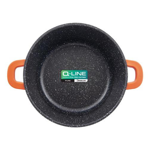 Sautoir Noir 28cm Revêtement Céramique - "robucook"