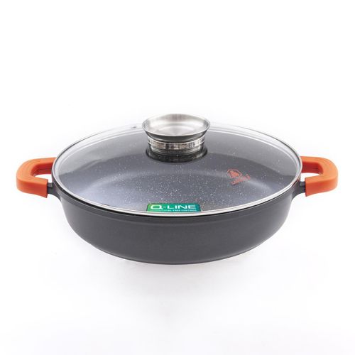 Sautoir Noir 36cm Revêtement Céramique - "robucook"