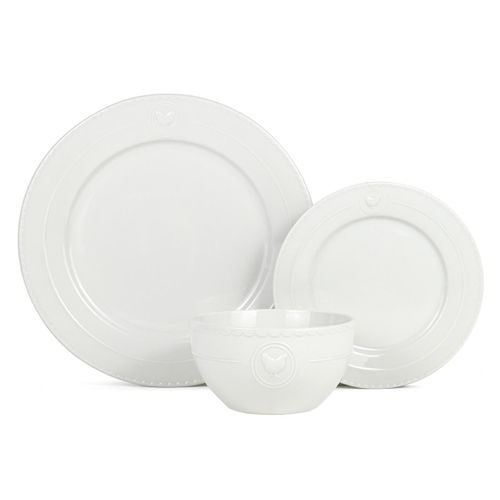 Service 18 Pièces Blanc - "gallus"