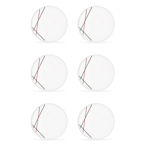 6 Assiettes Plates 27,5cm Bistrot