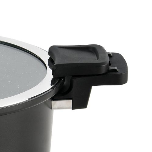 Cuiseur Noir 28cm - "temps De Cuisson Rapide"