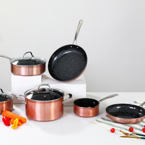 Poêle Cuivré 24cm Greblon Céramique - "héritage"