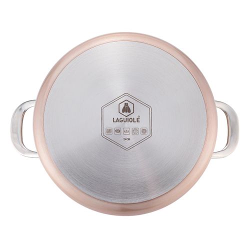 Set De 4 Pièces Cuivré 24cm Greblon Céramique - "héritage"