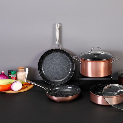 Poêle Cuivré 24cm Greblon Céramique - "elégance"