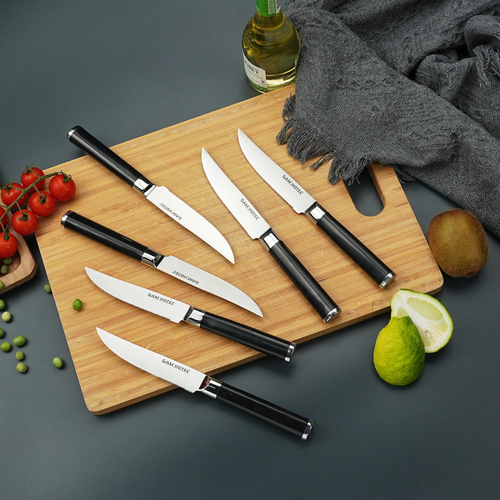 Set 6 Couteaux à Steak - "steel"