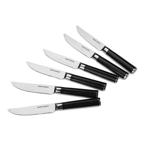 Set 6 Couteaux à Steak - "steel"