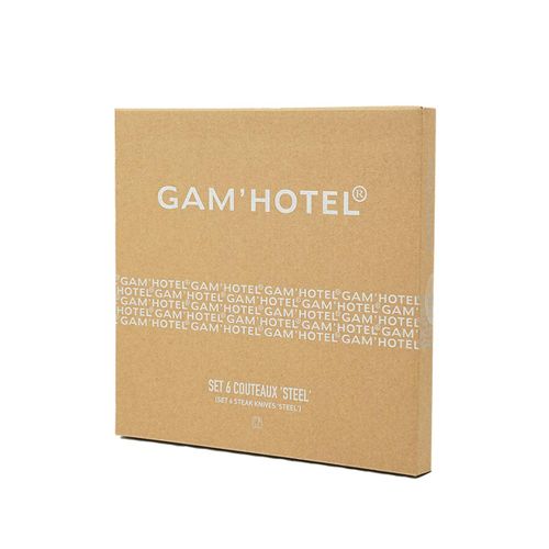 Set 6 Couteaux à Steak - "steel"