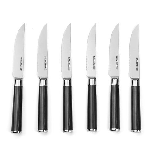 Set 6 Couteaux à Steak - "steel"