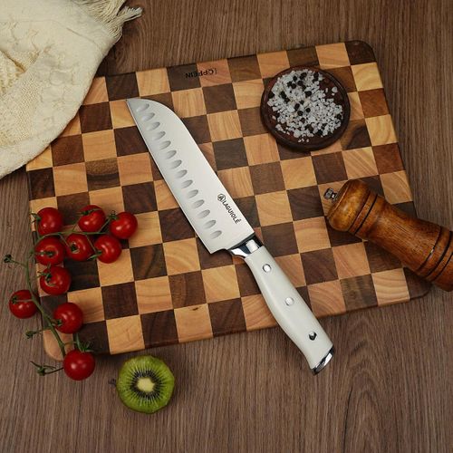 Couteau Santoku Blanc 32cm - "elégance"