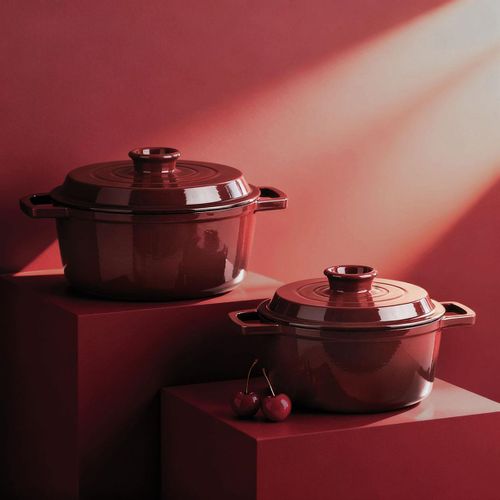 Cocotte En Fonte Ronde 20cm - "masseiron Merlot"