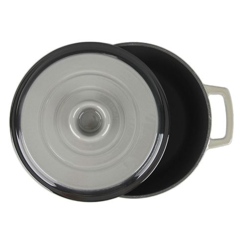 Cocotte En Fonte Ronde 25cm - "masseiron Ardoise"