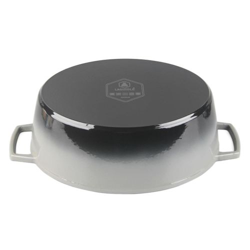 Cocotte En Fonte Ovale 33cm - "masseiron Ardoise"