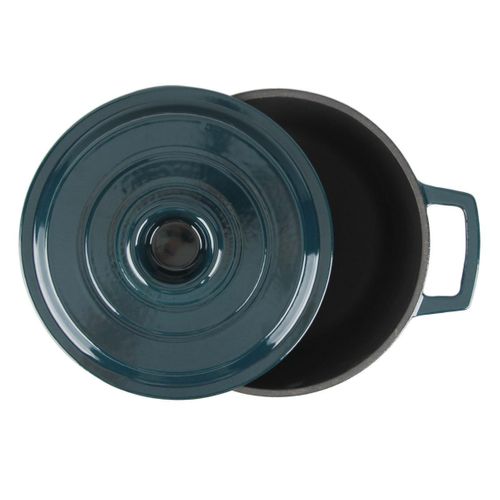 Cocotte En Fonte Ronde 20cm - "masseiron Emeraude"