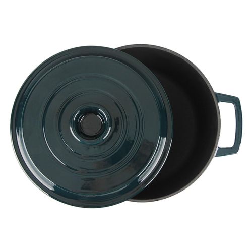 Cocotte En Fonte Ronde 25cm - "masseiron Emeraude"