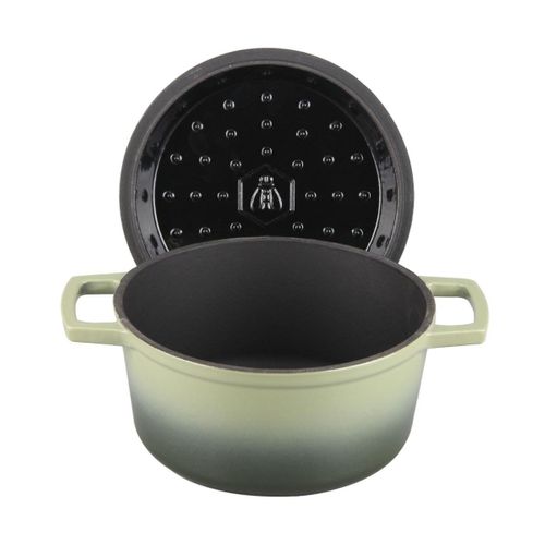 Cocotte En Fonte Ronde 20cm - "masseiron Olivine"