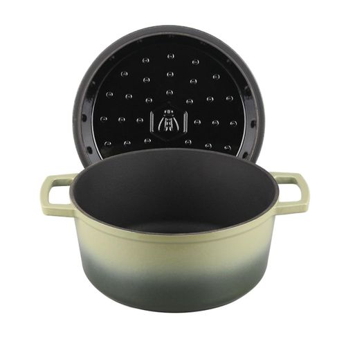 Cocotte En Fonte Ronde 25cm - "masseiron Olivine"