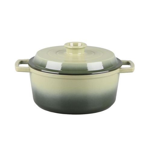 Cocotte En Fonte Ronde 25cm - "masseiron Olivine"