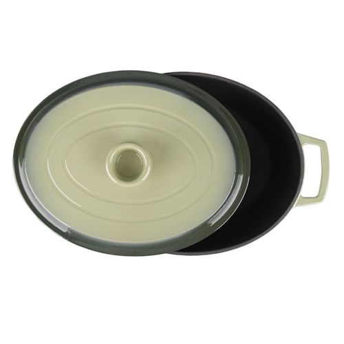 Cocotte En Fonte Ovale 33cm - "masseiron Olivine"
