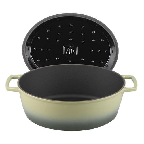 Cocotte En Fonte Ovale 33cm - "masseiron Olivine"