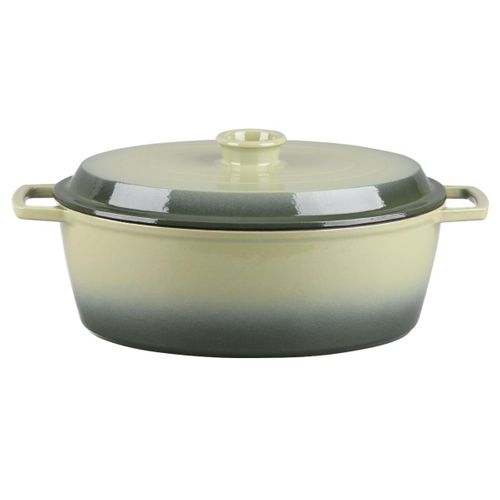 Cocotte En Fonte Ovale 33cm - "masseiron Olivine"