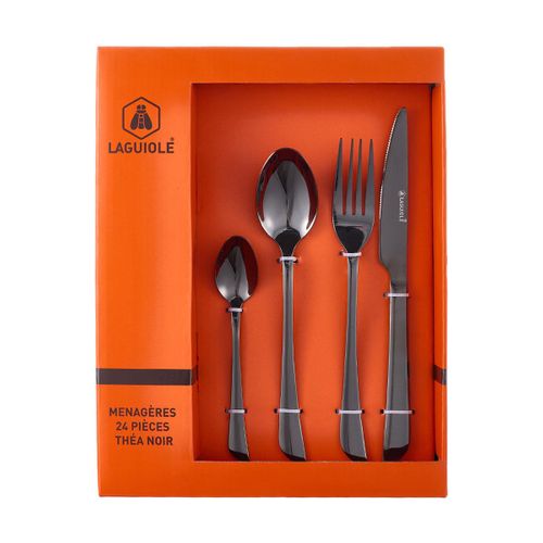 Ménagère 24 Pièces - "théa Noir"