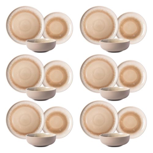 Service 18 Pièces Taupe - "iris"