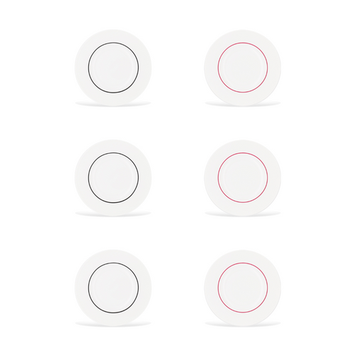 6 Assiettes à Dessert 22cm Ligne