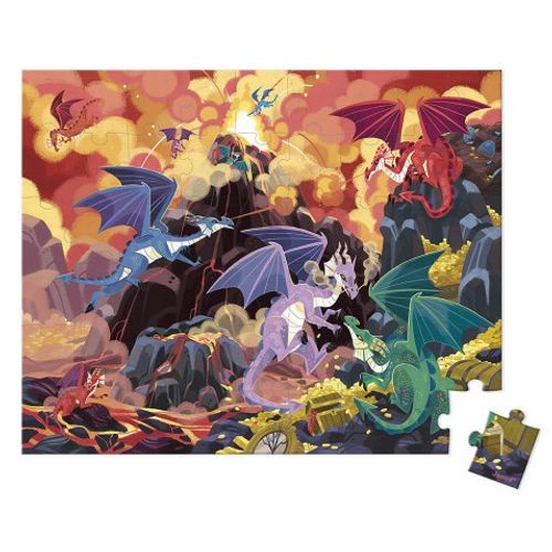 Puzzle 54 Pièces Terre De Dragons