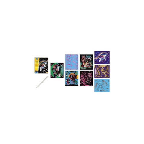 Kit Créatif Scratch Art Chevaux Et Licornes