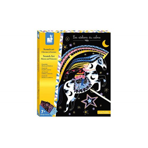 Kit Créatif Scratch Art Chevaux Et Licornes
