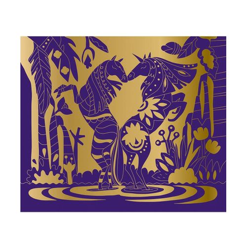 Kit Créatif Scratch Art Chevaux Et Licornes