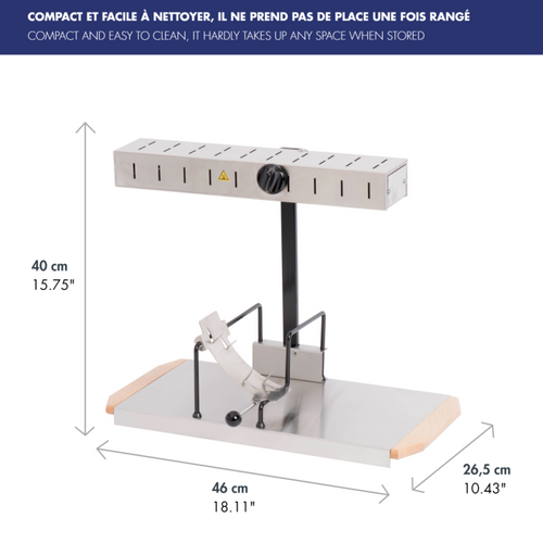 Appareil À Raclette Traditionnel 1/2 Meule - Racl01nx