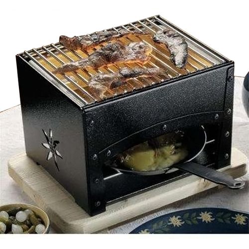 Combiné braséro - reblochade de table À Charbon - Bras-reb02