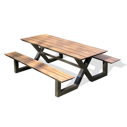 Table De Jardin Vancouver 210 Cm En Aluminium Plateau Hpl - Vancouver