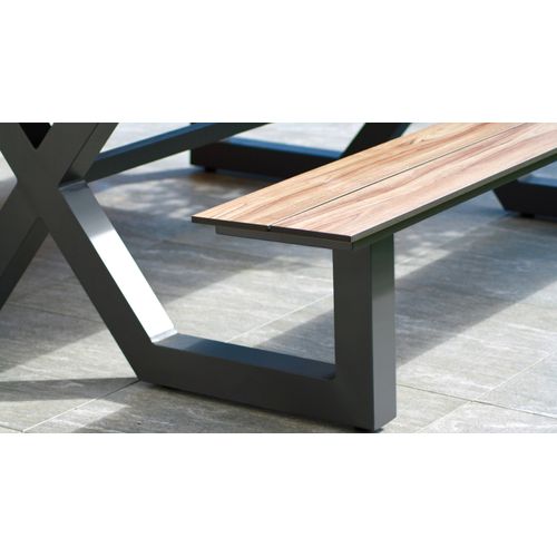 Table De Jardin Vancouver 210 Cm En Aluminium Plateau Hpl - Vancouver