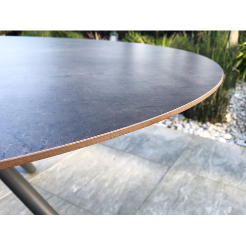 Table De Jardin Pilat Ronde En Aluminium Anthracite - Pilat