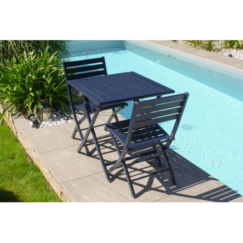 Chaise De Jardin Marius En Aluminium Bleu Marine - Marius