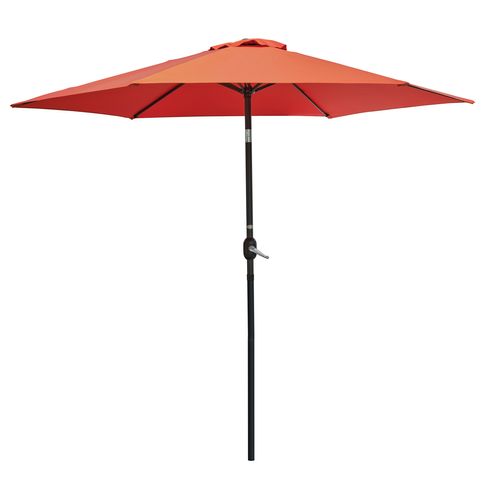 Parasol Marbella à Manivelle En Aluminium Gris Anthracite Et Polyester  - Marbella