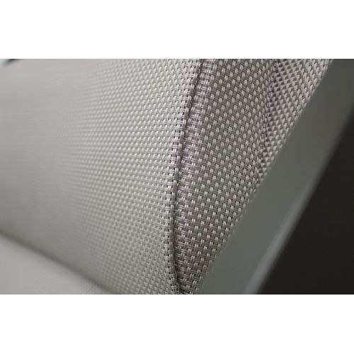 Lot De 2 Chiliennes Julia En Aluminium Kaki Et Textilène Gris - Julia