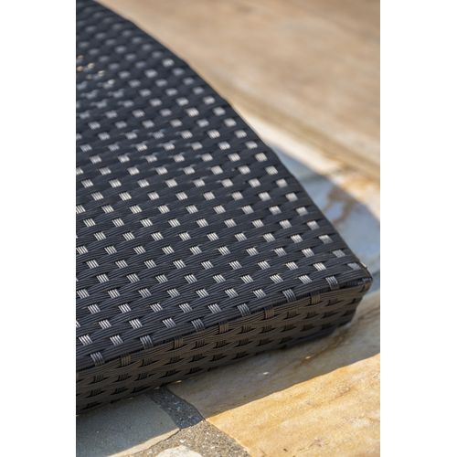 Lot De 2 Bains De Soleil Noir Cancun Résine Tressée - Cancun