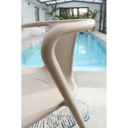 Lot De 2 Fauteuils De Jardin Diego En Polypropylène Sable - Diego